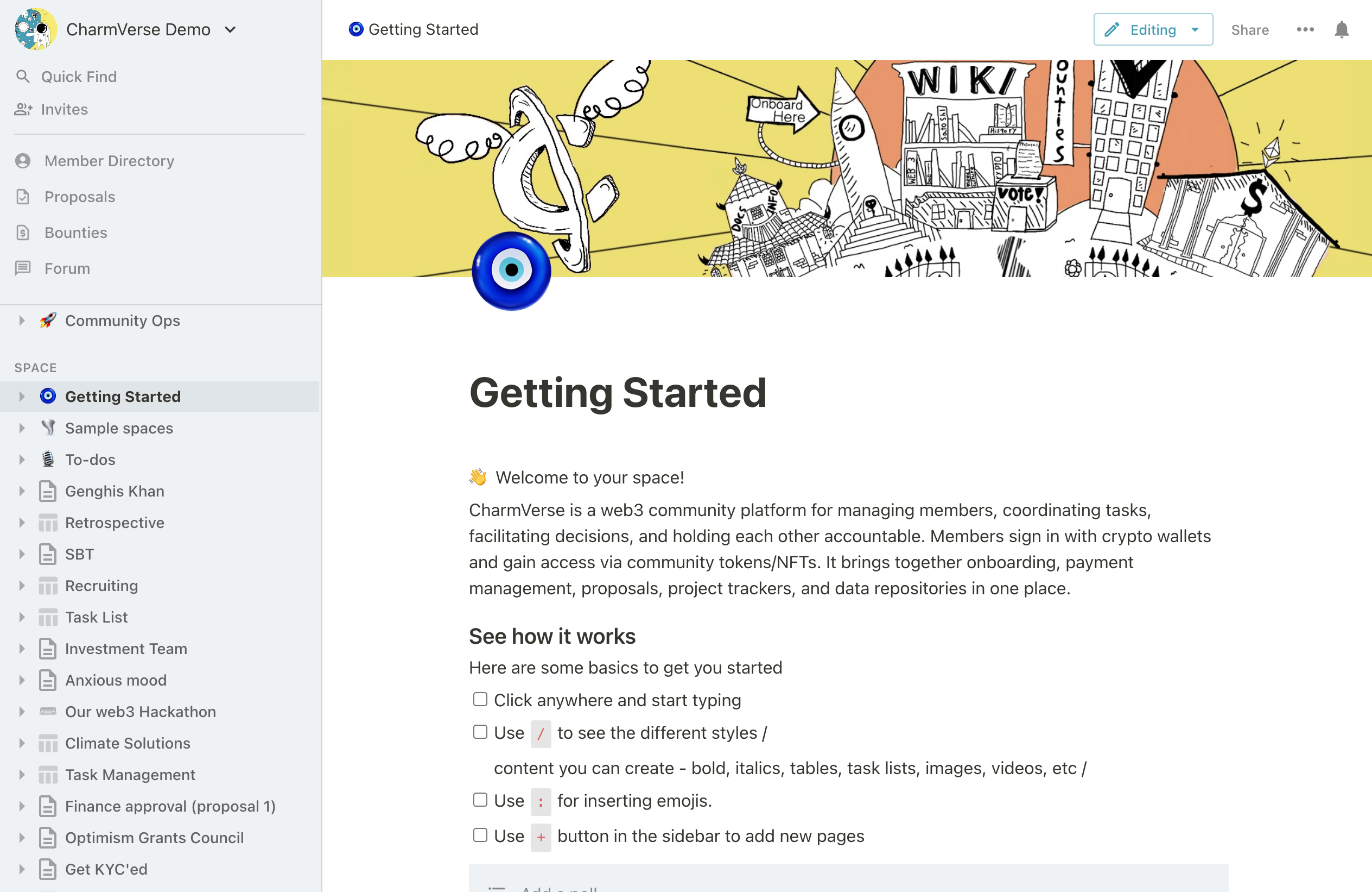 CharmVerse | AWS Startups